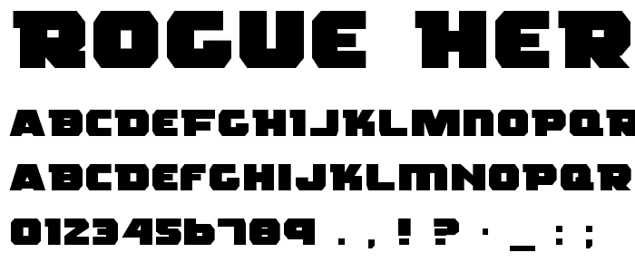 Rogue Hero Expanded font